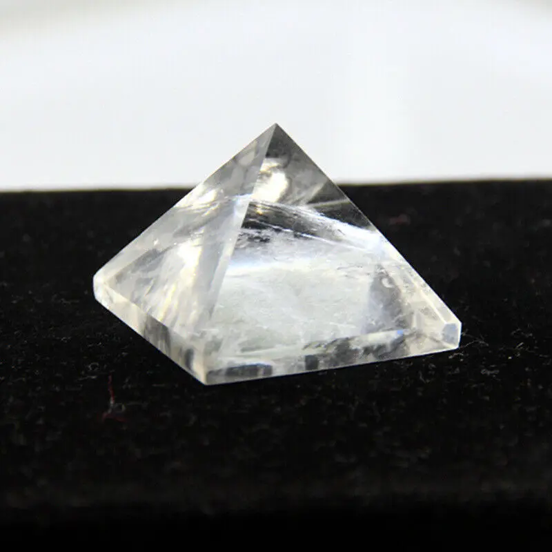 

Natural Crystal Clear Quartz Pyramid Quartz Healing Stone Chakra Reiki Crystal Point Tower Home Decor Meditation Ore Mineral