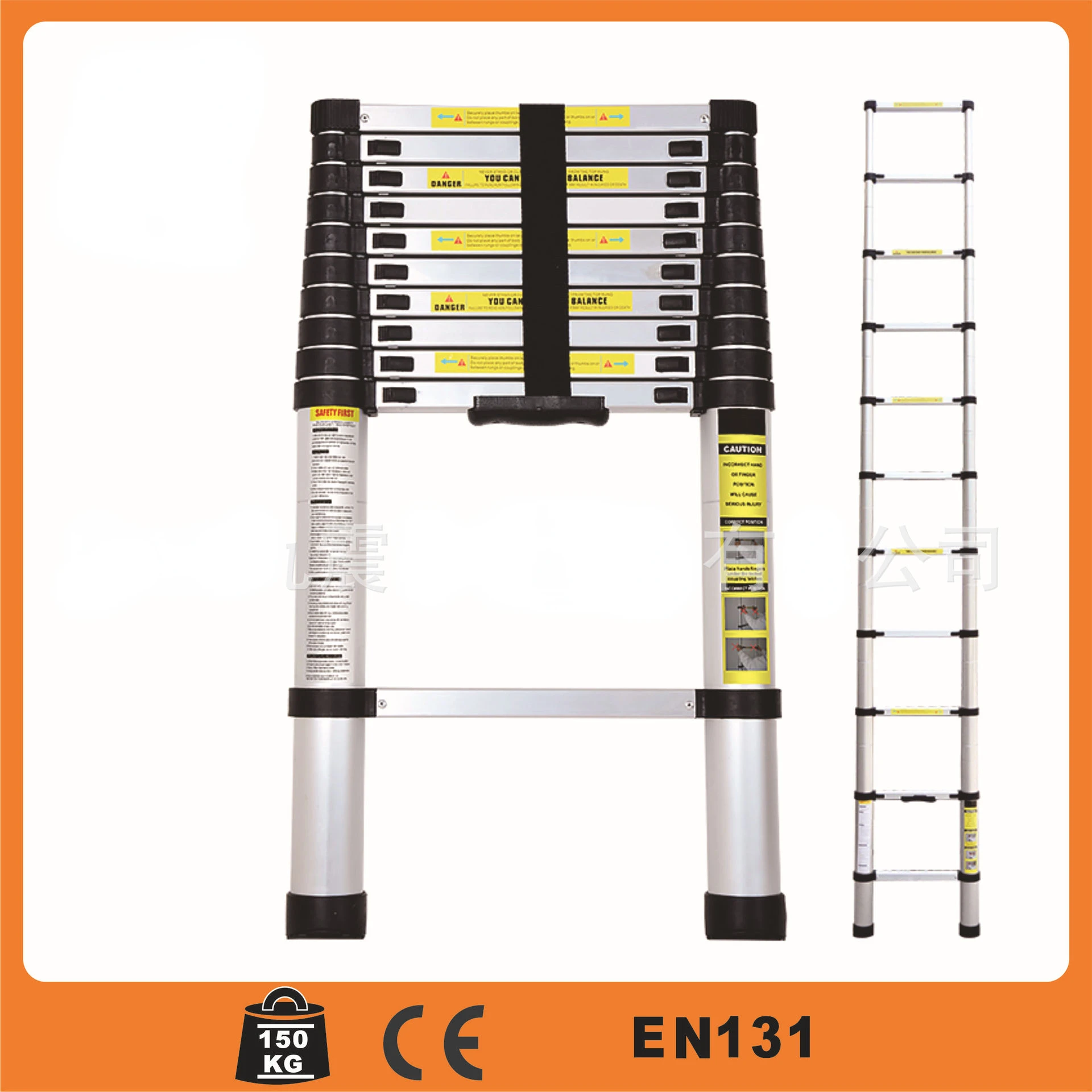 1.4M portable telescopic ladder foldable non-slip aluminum ladder telescopic herringbone ladder ladder straight ladder hot sale