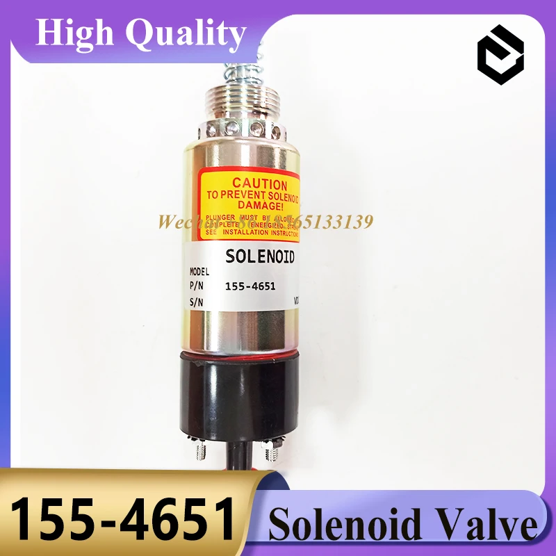155-4651 1554651 Соленоид остановки клапана для двигателя CAT 3116 3126 детали экскаватора