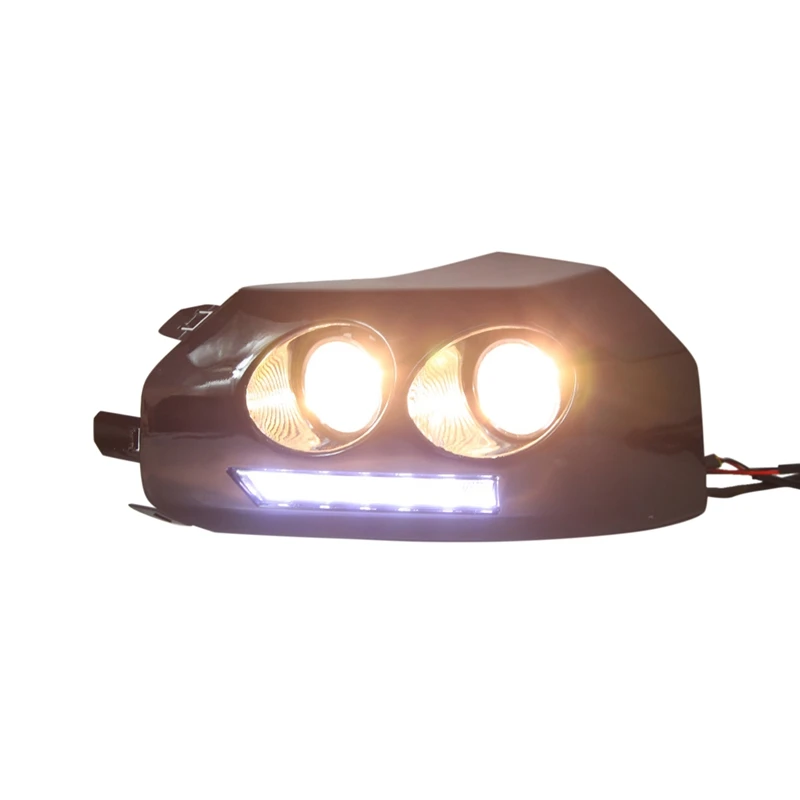 Автомобильные черные противотуманные фары дневные ходовые огни фонари для-Toyota FJ