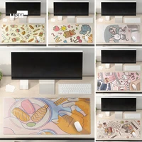 large size anime pink mousepad gamer cute kawaii xxl mouse pad rubber otaku locking edge big fashion laptop notebook desk mat