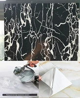 kitchen fireproof and oil proof wallpaper marble decor contact paper vinyl self adhesive waterproof wall stickers for home decor