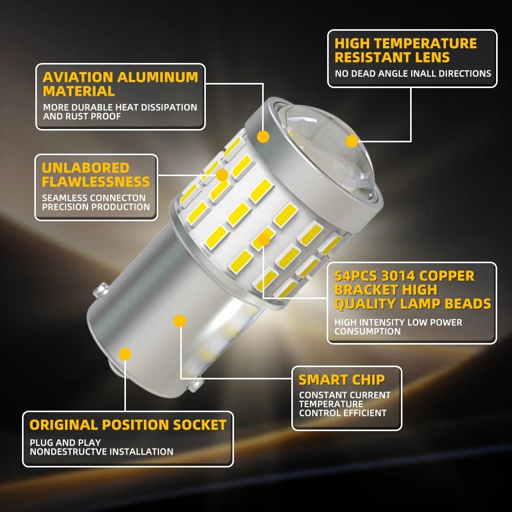2 шт. автомобильные лампы 6000K 1156 BA15S P21W светодиодный фары заднего хода для Mercedes Benz