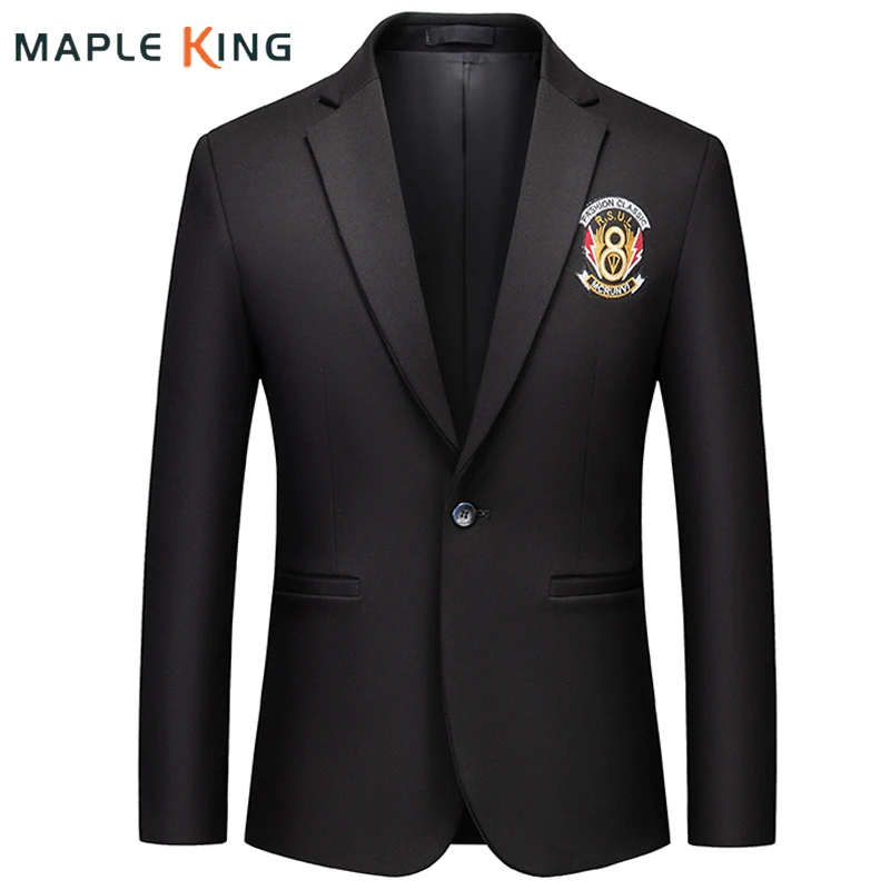 Luxury Blazer Jackets For Men Top Quality Embroidery Patch Wedding Social Business Slim Fit Suits Mens Costume Homme Mariage 6XL