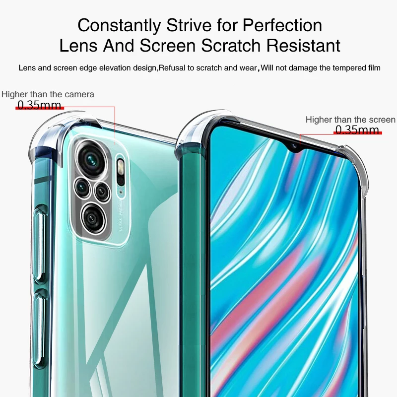 Противоударный чехол с подушкой безопасности для Xiaomi Redmi Note10 S Note 10 Pro Lite 10Pro Max