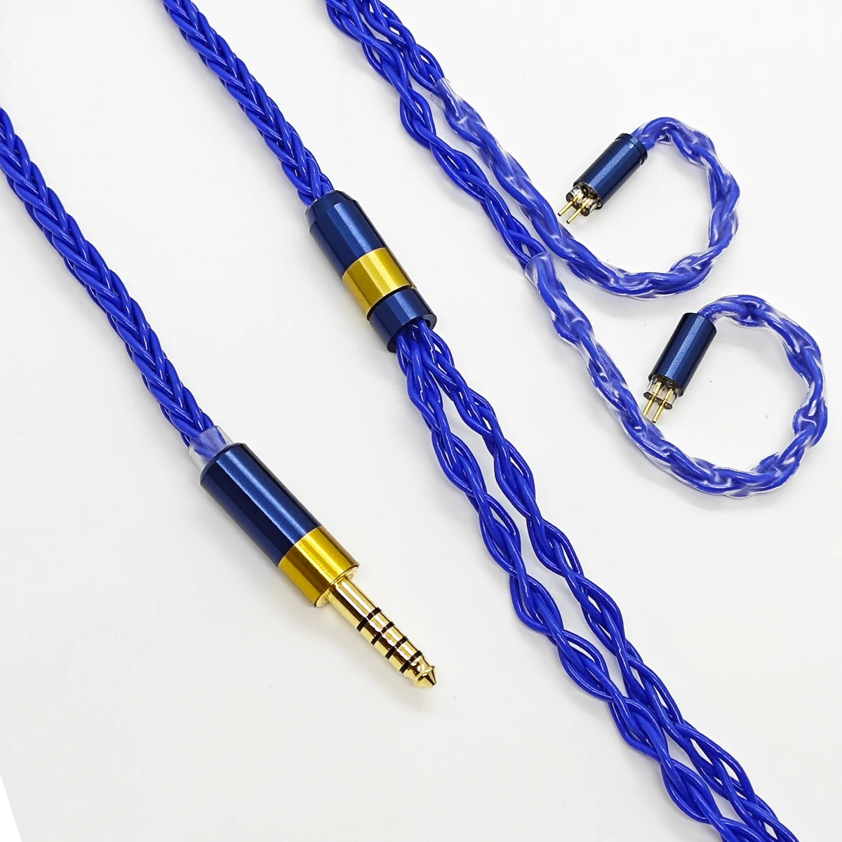 Синий (вечность) бескислородный медный сбалансированный кабель для наушников
