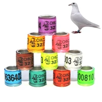 20pcs pigeon foot ring with word 2022 quality durable bird ring multicolor