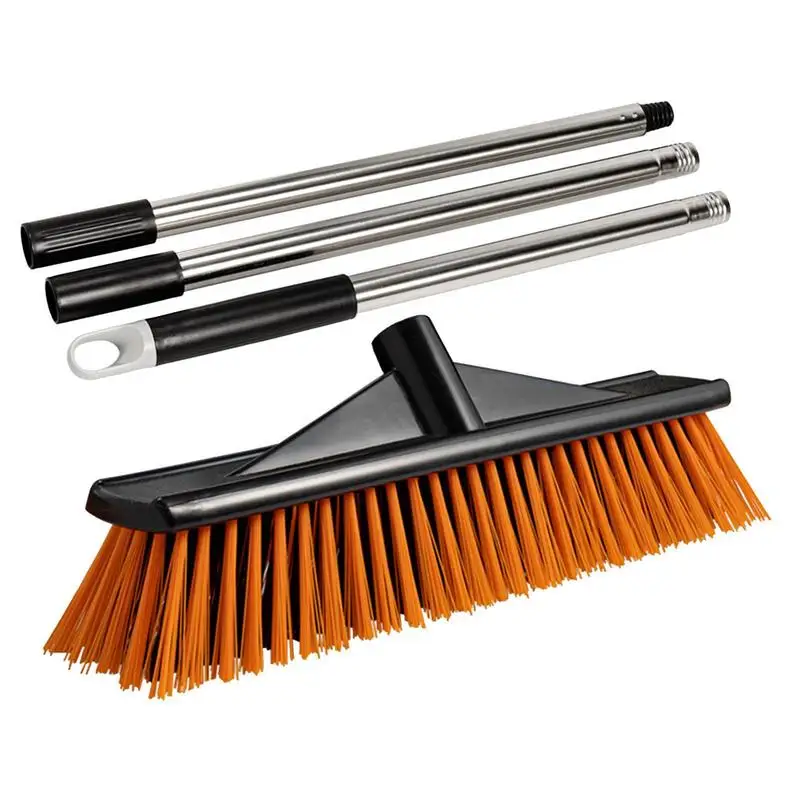 

Hard Bristle Broom Stiff Scrubber Brush Reusable Shower Cleaning Brush Scrub Brush Grout Brush For Warehouses Balconies And