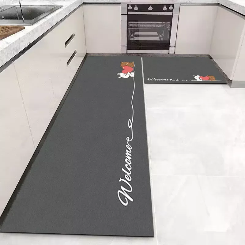 

2023 Kitchen Floor Mat Bedroom Living Room Long Bedside Area Rug Hallway Soft Washable Carpet Anti slip Bathroom Entrance Doorma