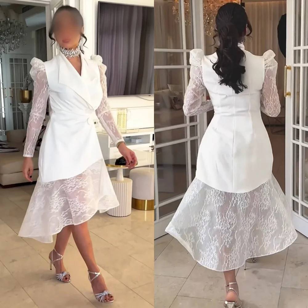 Вечернее трикотажное платье до колен с пуговицами и V-образным вырезом