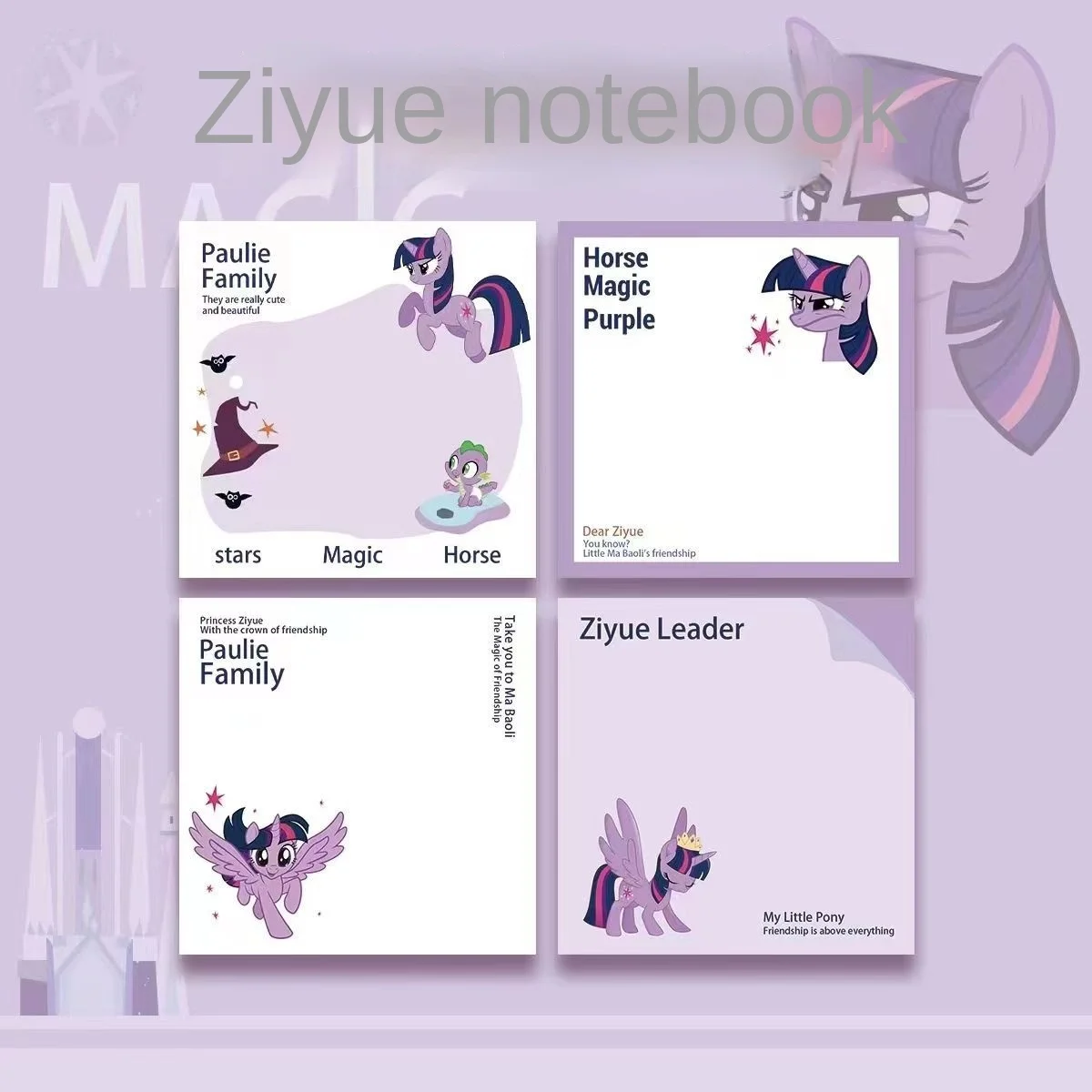 

Hasbro My Little Pony блокнот для студентов Ziyue Красивый блокнот не липкий симпатичный блокнот для Мамо блокнот