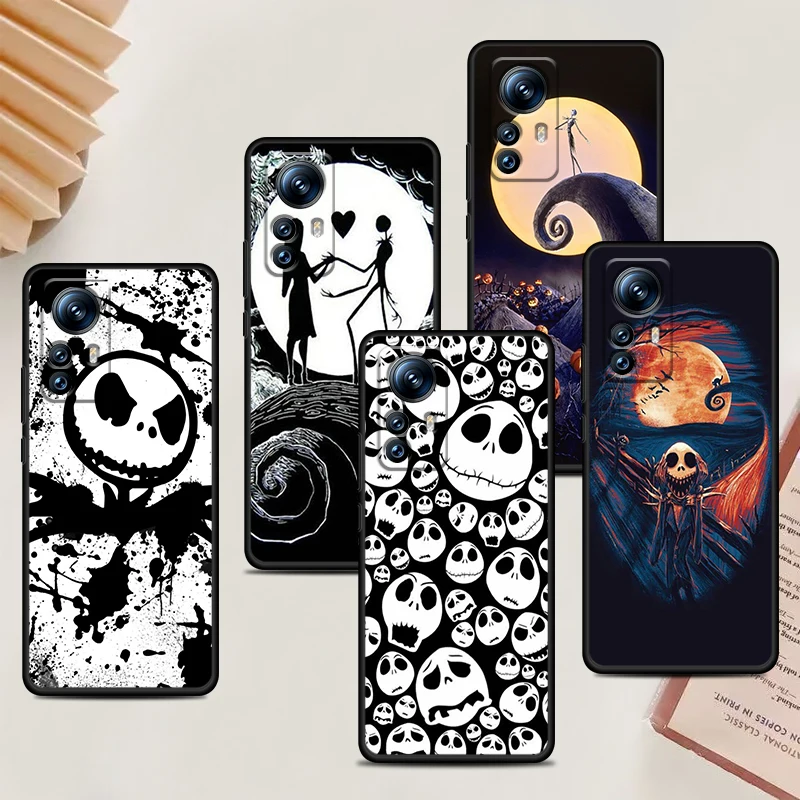 

Nightmare Christmas Jack For Xiaomi Mi 13 12 Lite 12T Pro 12X 12S 11 11T 11i 10T 10 9 Ultra 5G Black Phone Case Cover