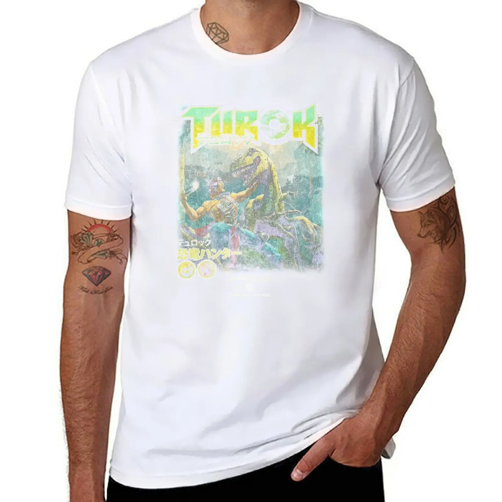 Фото Футболка TUROK, мужская дизайнерская хлопковая футболка, футболка высокого качества №1