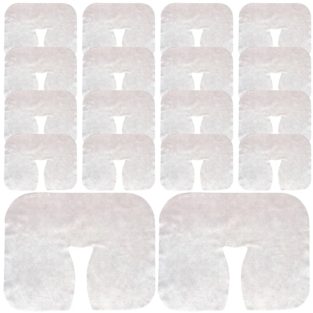 

400 Pcs Disposable Lying Pillow Case Sheets Headrest Mats Hole Pads Pillowcase Salon Covers Face Non-woven Fabric