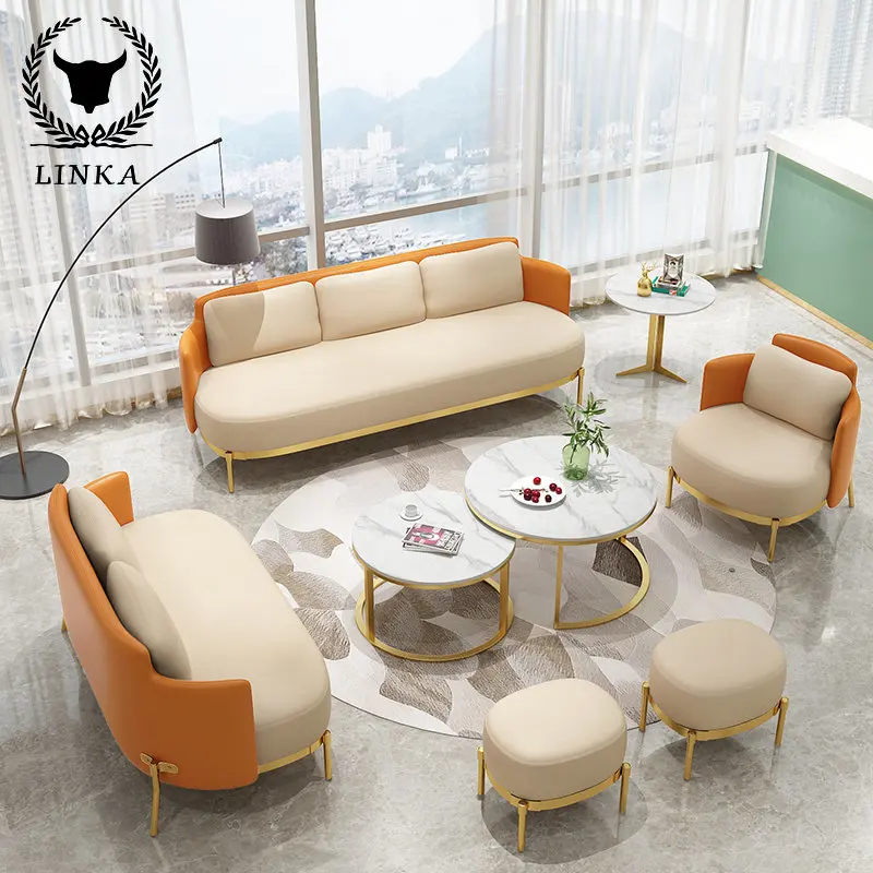 

Роскошный офисный диван, чайный столик, сочетание контрактного и современного вестибюля отеля, получение VIP-зоны отдыха, бизнес negot