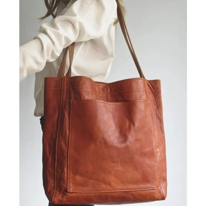 

Korean Fashion PU Shoulder Bag Women's Solid Color Simple Large-capacity Zipper Office Ladies Commuting Senior Tote Bag Handbags