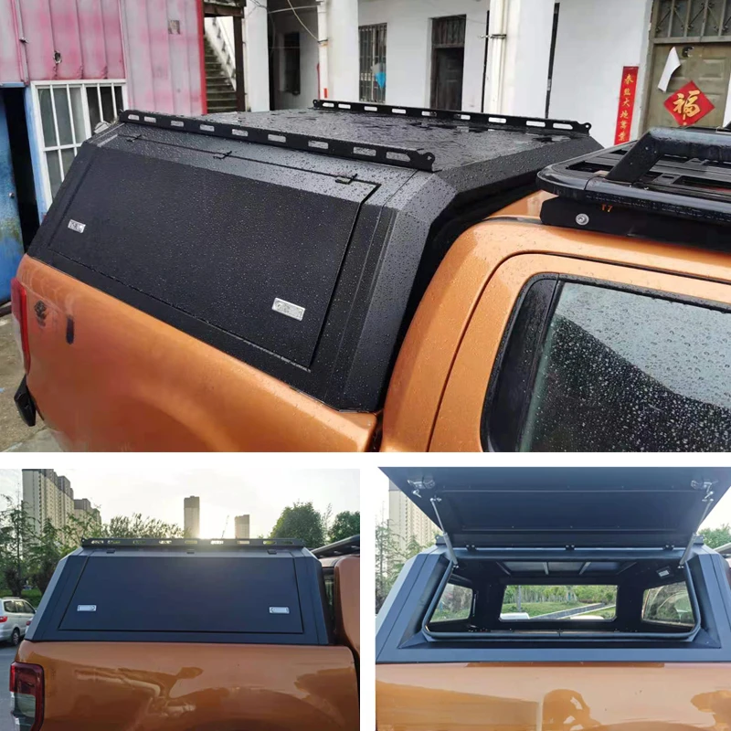 Фото Высококачественный водонепроницаемый стальной тент-кунг 4x4 (8 футов) для пикапов Hilux, Tundra, Tacoma, Ranger, Isuzu №2