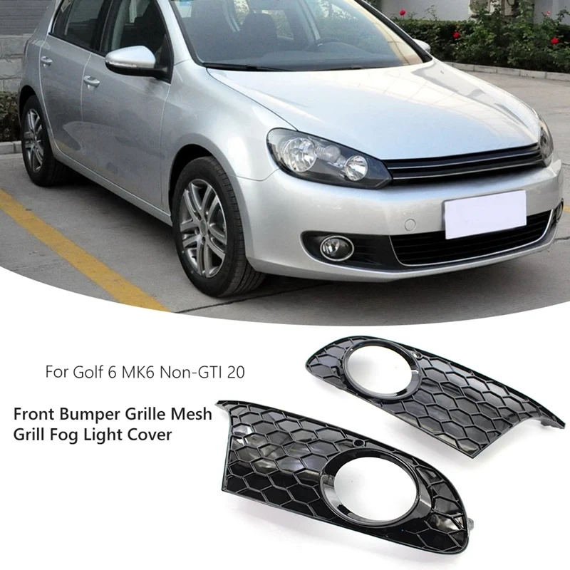 Пара противотуманных фар на передний бампер решетки для Golf 6 VI MK6 2009-2013 5K0853665 5K0853666