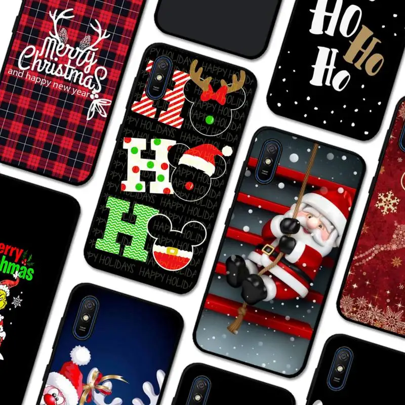 

Lovely Snowman Christmas Cute Deer Phone Case for Redmi 5 6 7 8 9 A 5plus K20 4X S2 GO 6 K30 pro