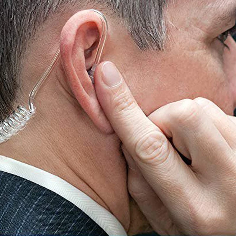 EISENKE Headset Replacement Acoustic Coil Tube Walkie Talkie Earpiece for Baofeng Motorola Kenwood Retevis Midland (10PCS)