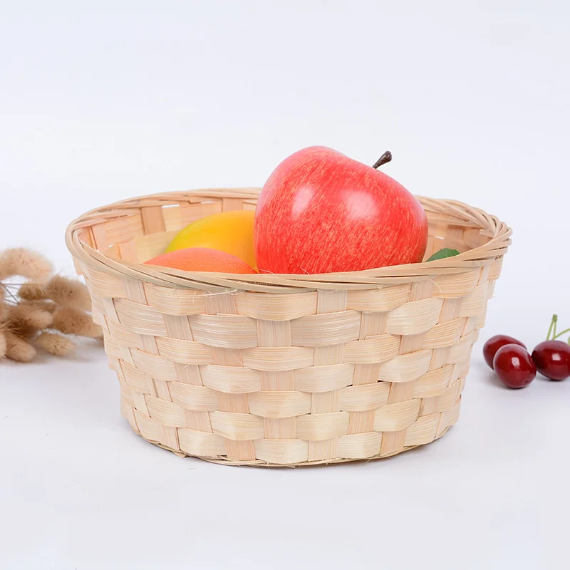 

CAMIGEL Bamboo Woven Portable Basket Fruit Packaging Storage Basket