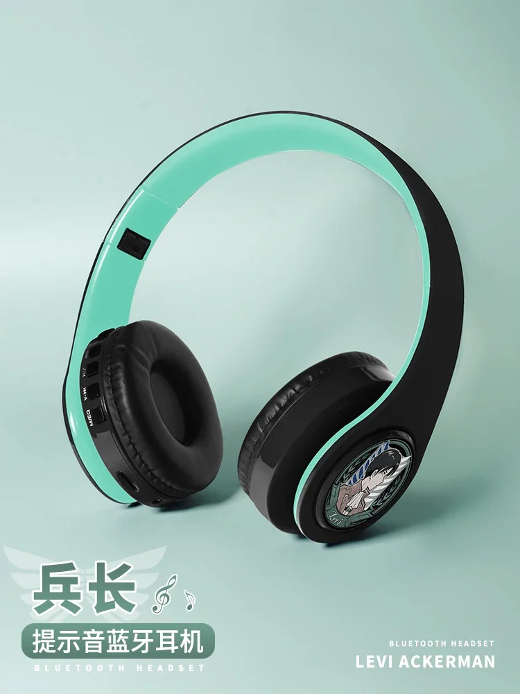 Аниме Атака Титанов Леви Акерман Косплей Накладные Bluetooth-гарнитуры Мультфильм