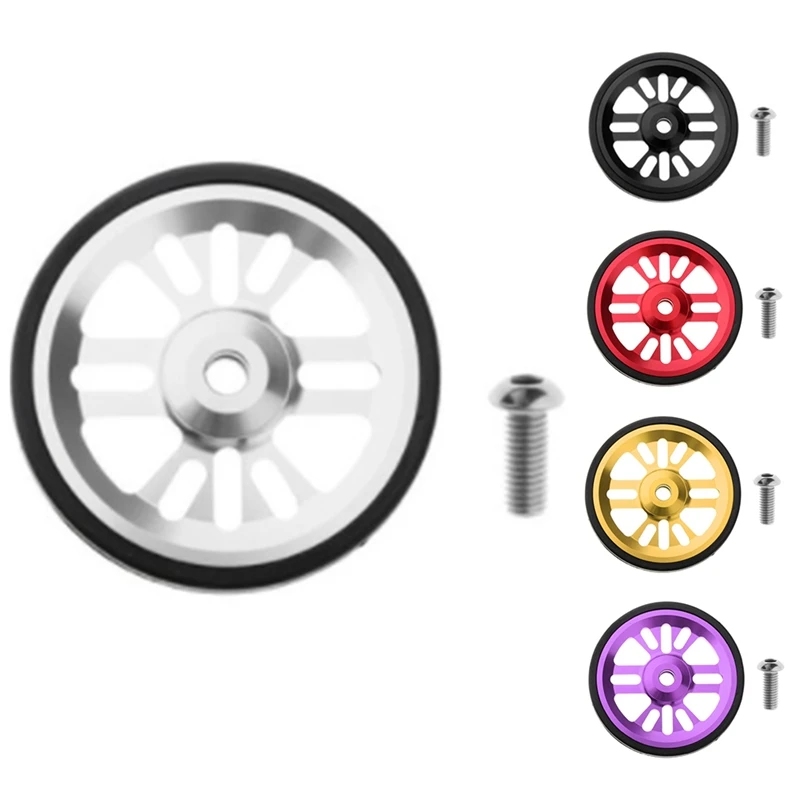 

Folding Bicycle Accessories 6cm//2.36 Inches Modified Bicycle Wheels Birdy Easy Wheel with Screws for Brompton