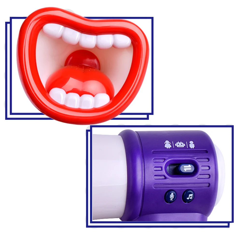 

Funny Speaker Multi-functional Voice Changing Horn Children Handheld Loudspeaker (White， Without Battery)