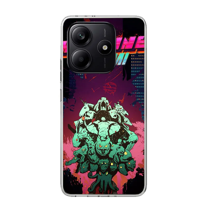 Чехол для телефона Game Hotline Miami для Xiaomi Redmi Note 15 14 14S 13 12S 12 11S 11 11T 11E Pro Plus 4G 5G Trend Fundas Redmi N (art.: 3920dccba12de) - 3920dccba12de