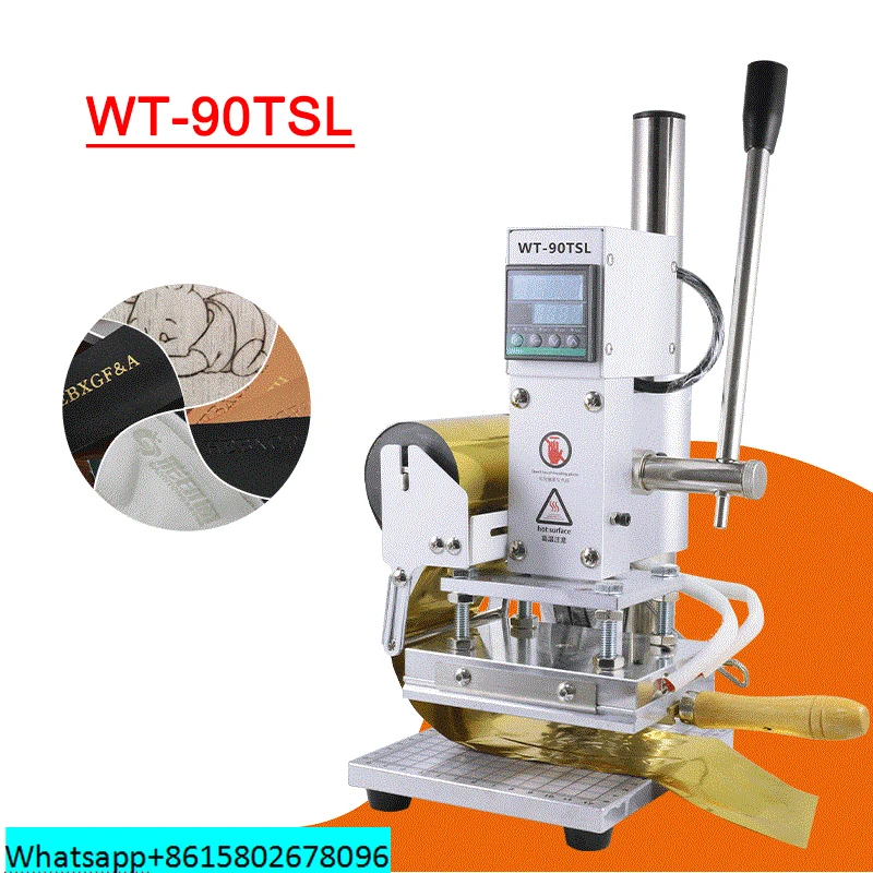 

Mini Digital Hot Foil Stamping Machine Gold Silver Foil Automatic Digital Leather Logo Embossed T Slot Hot Stamping Machine