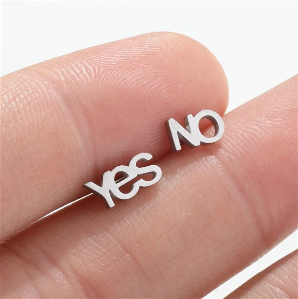 10 шт./партия женские серьги-гвоздики из нержавеющей стали