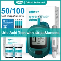 cofoe home uric acid monitor with 50100pcs test strips lancets for gout and high uric acid detection measure uric acid meter