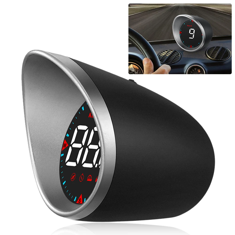 

HUD Digital Gauges Car Head Up Display KM/h MPH Overspeed Alarm Speedometer Smart Gadgets GPS Auto Electronics Accessories