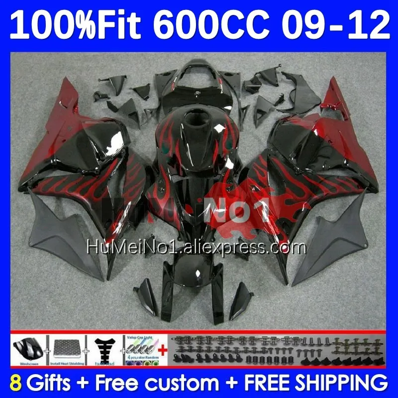 

Injection For HONDA CBR600RR CBR 600 RR CC 600RR 600CC 44No.5 CBR600 RR 2009 2010 2011 2012 F5 09 10 11 12 Fairing Red flames