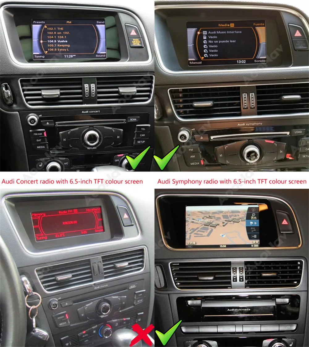 Автомобильная Мультимедийная система автомагнитола на Android с GPS для Audi Q5 8 8-2009 2017