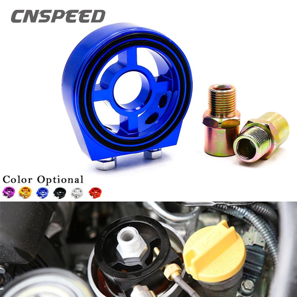 

M20x1.5 And 3/4-16 Universal Car Oil Filter Cooler Sandwich Plate Adapter Oil Pressure Temp Adapter Car Meter Aluminum