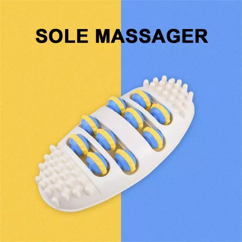 New in Foot Plate Sole Acupuncture Point Massage Roller Foot Massager Acupuncture Health Care Equipment Pedicure Machine free sh