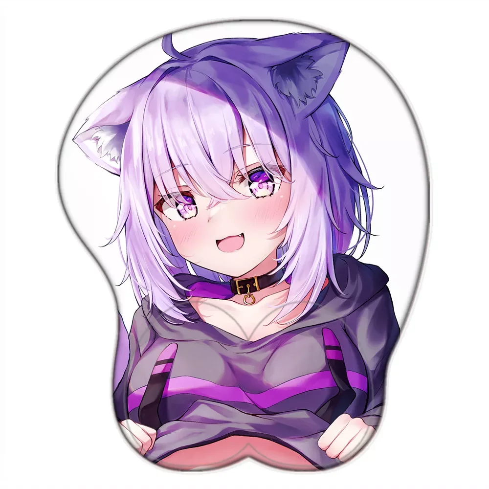 

Oppai коврик для мыши Hololive Sexy Nekomata Okayu Симпатичные груши коврик для мыши силикагель для запястья аниме 3D геймера