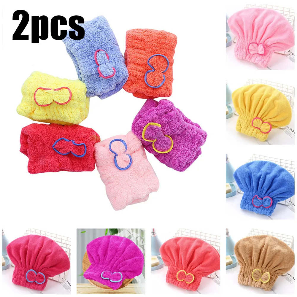 

2Pcs Quick Dry Hair Band Extra Large Satin Silky Bonnet Sleep Cap For Unisex Head Wrap Brimmed Night Hat Bath Cap