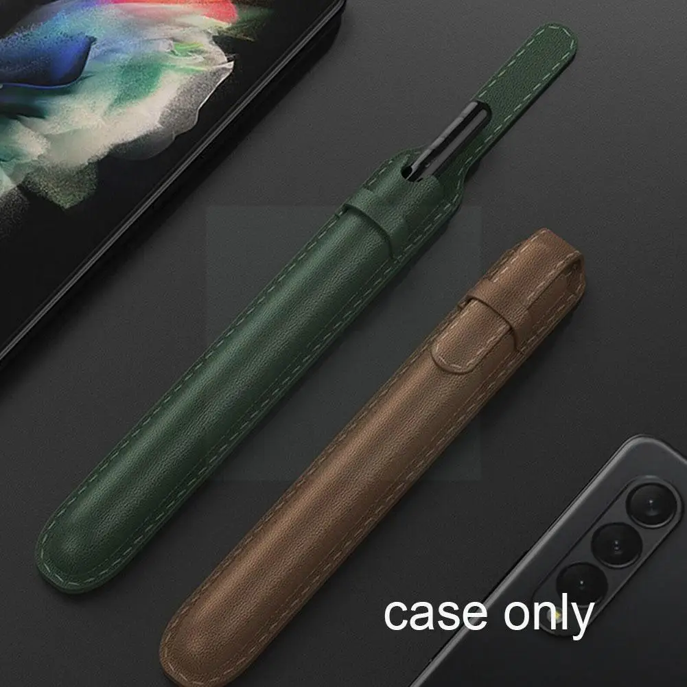 

For Fold3/fold2 S Pen Fold Edition Stylus Bag Protective Folding Pu With Leather Flocking Stylus Lined Cover C2a4