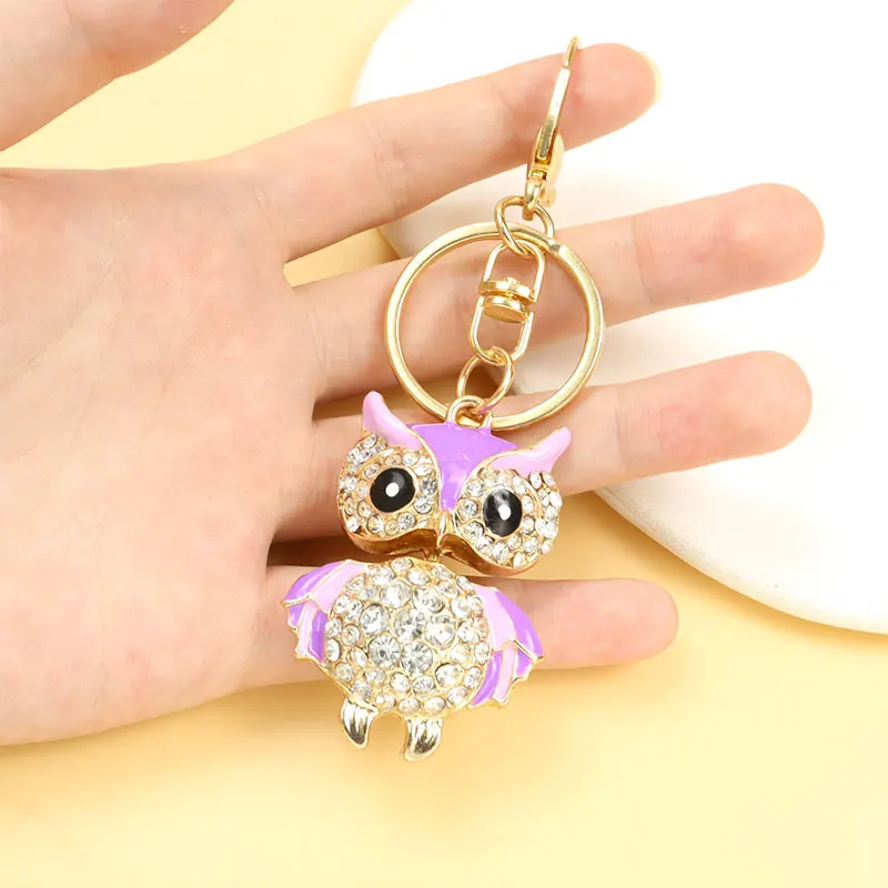 Брелок для ключей с эмалью в виде милой совы