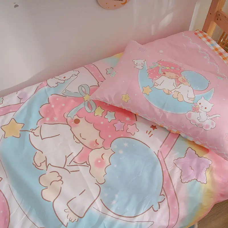 

Cinnamoroll Hello Kitty Anime Sanrio Kawaii Bedding Quilt Cover Cute Cartoon Kuromi My Melody Home Sheet Pillowcase Girls Gifts