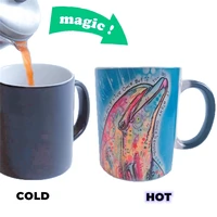 dolphin mugs dolphin cups coffee mugs heat reveal kids cup transforming tea cups magic mug home decal heat changing color mugs