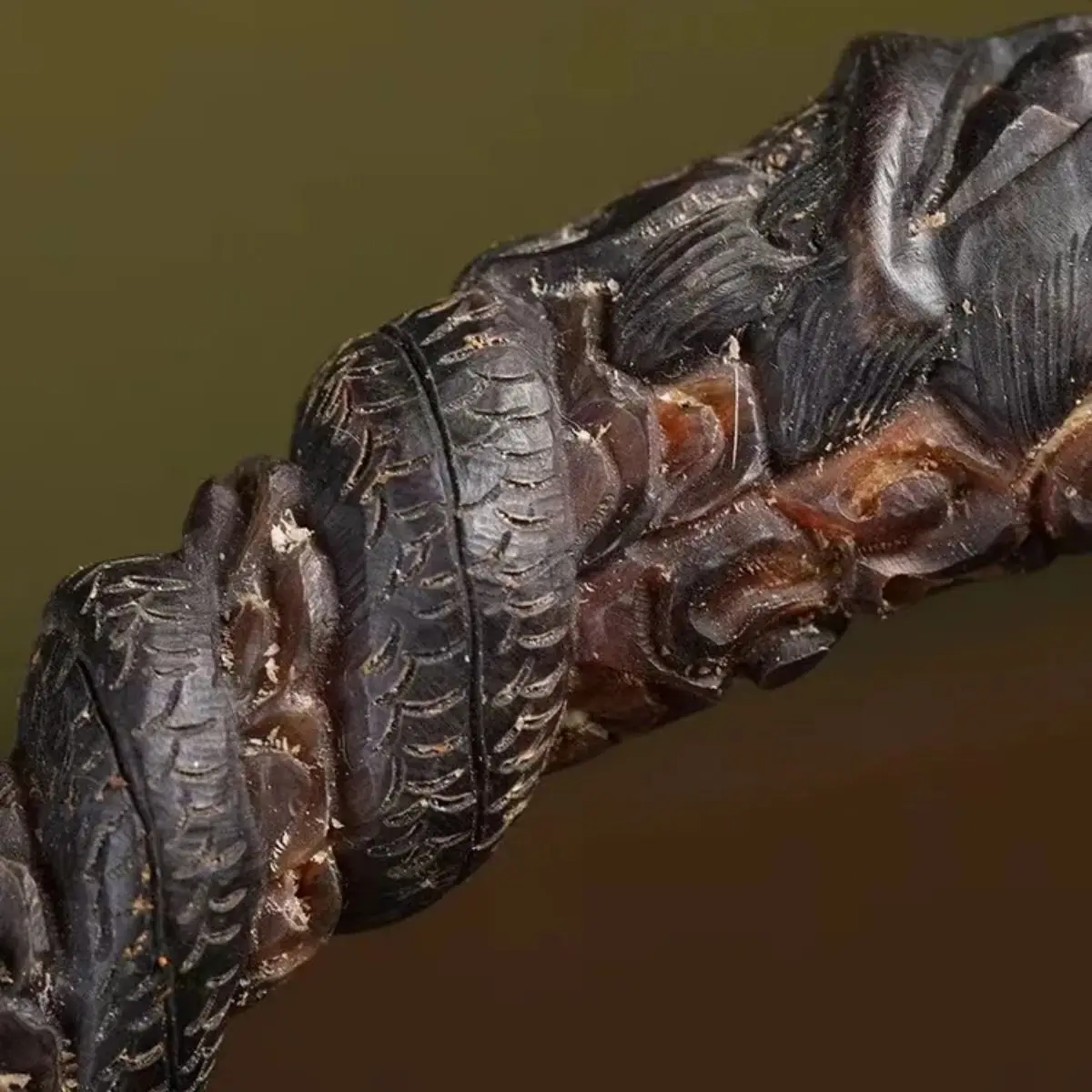 Natural Tibetan Hoh Xil Sheep Horn Whole Ornaments Collection A Pair Of Reflux Old Materials Full Corner High-Grade Gifts