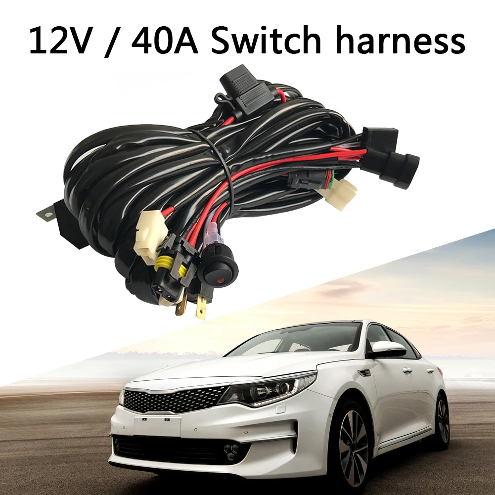 

Автомобильный комплект жгутов проводов комплект светодиодных лент светильник ель света 9005/H4 адаптер осветительная панель контроль релейного переключателя жгуты проводов автомобильные аксессуары