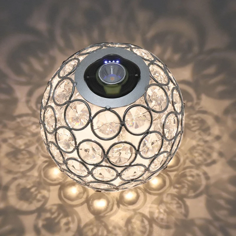 Хрустальный абажур для ворот Круглый с отверстиями теней наружный светильник