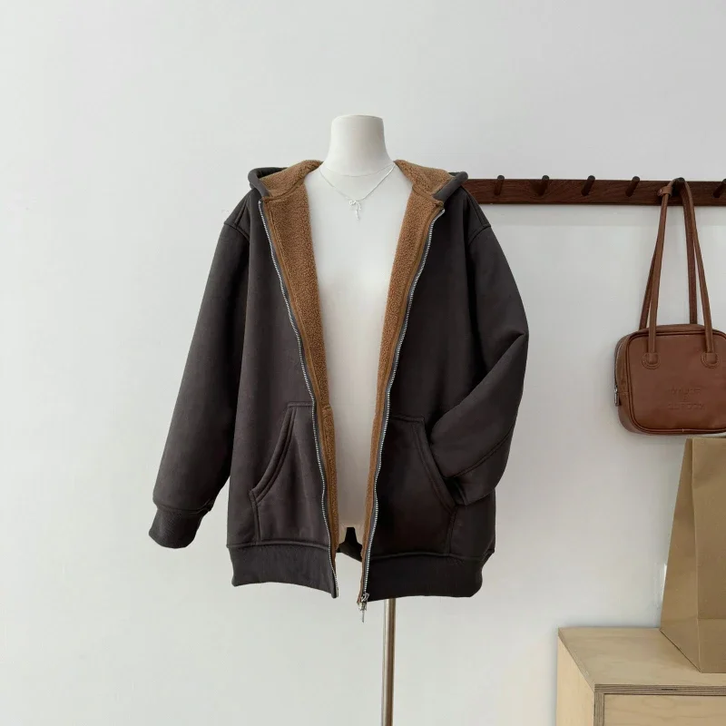 Bomon осень/зима 2024 длинное шерстяное клетчатое пальто женская модная пригородная