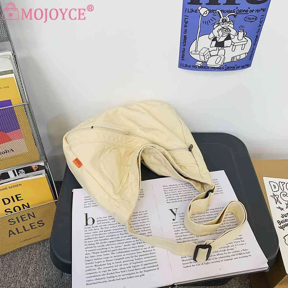 

Винтажный кошелек, сумки для женщин и мужчин, моющаяся Холщовая Сумка через плечо, вместительная Корейская уличная мода, ранец для школы и п...