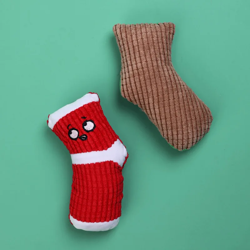 Товары для домашних животных игрушки кошка собака забавные плюшевые носки с