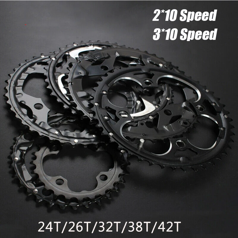 

104/64BCD Crown 3*10speed 2*10speed Bicycle Chainring Double Triple Bike Chainwheel 22/26/32/38/42T MTB Chainring Bike Part